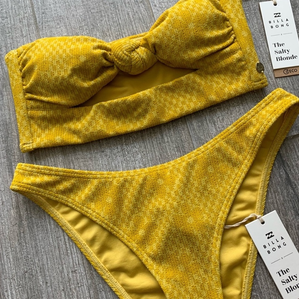 🔥🔥BILLABONG - MADE YA LOOK KNOT BANDEAU HIKE BIKINI SET🔥🔥 - Picture 5 of 11